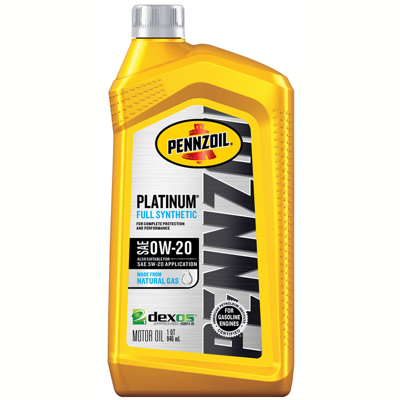 Pennzoil® 0W-20 Platinum® Synthetic Motor Oil, 1 Qt.