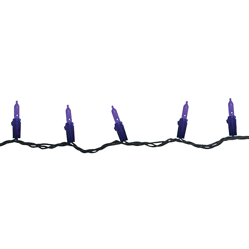 24' Purple LED Mini Halloween String Lights