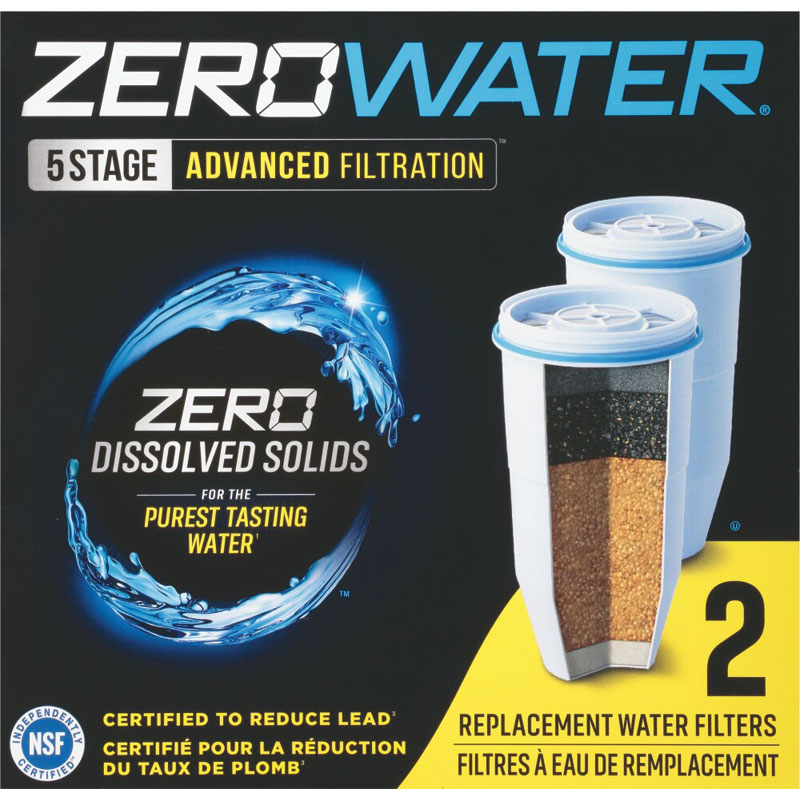 2 Pk. ZeroWater Replacement Water Filter