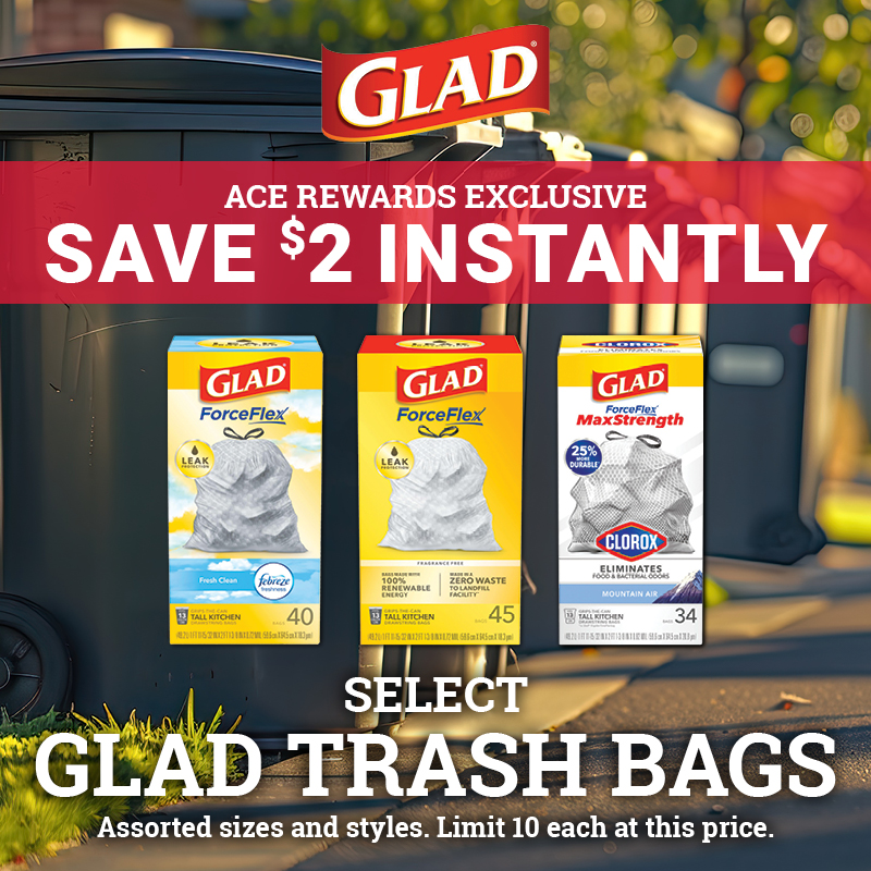 Select Glad® ForceFlex® Trash Bags