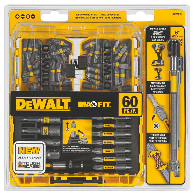 DeWalt® 60 Pc. Maxfit® Screwdriver Steel Bit Set