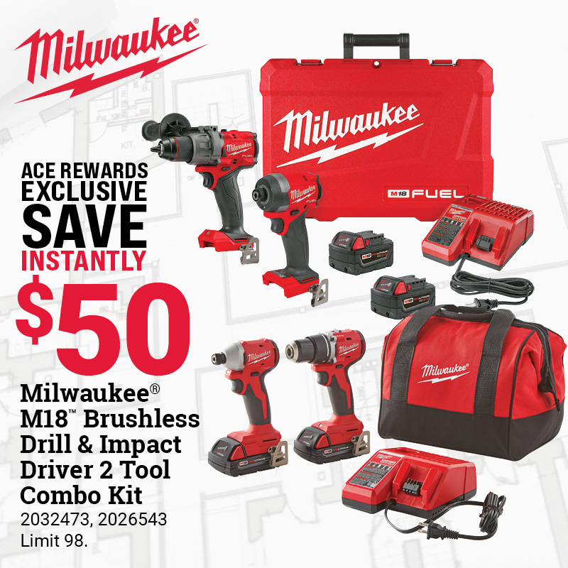 Save $50 on Milwaukee Kits