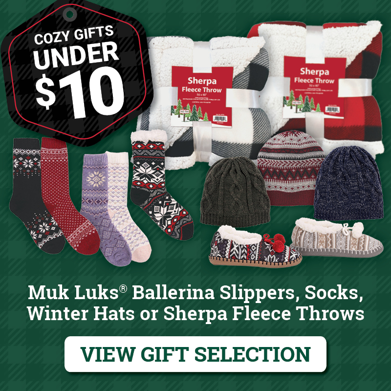 Muk Luks® Ballerina Slippers, Socks, Winter Hats or Sherpa Fleece Throws