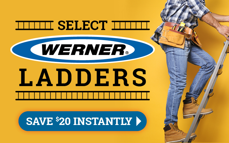 Save $20 on Select Werner Ladders