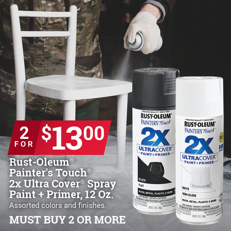 Rust-Oleum® Painter's Touch® 2x Ultra Cover® Spray Paint + Primer, 12 Oz.