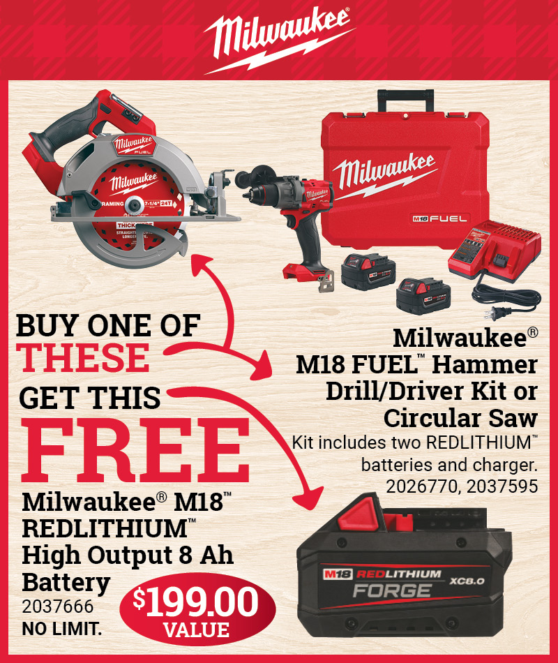 Milwaukee® Buy One of These & Get This Free!