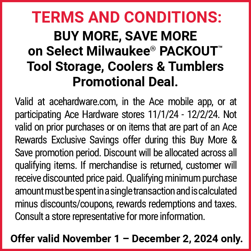 Milwaukee® PACKOUT™ Terms and Conditions